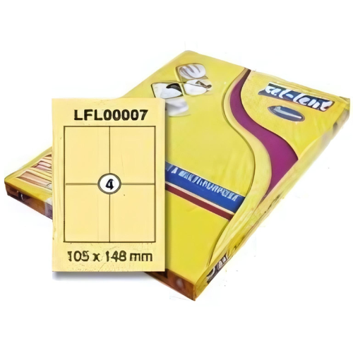 Xel-lent A4 Label-Sheet , 105 X 148 mm, 100 Sheets/Pack - LFL00007