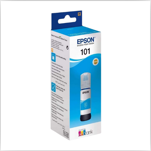 Epson 101 EcoTank Ink Bottle - 70ml, Cyan