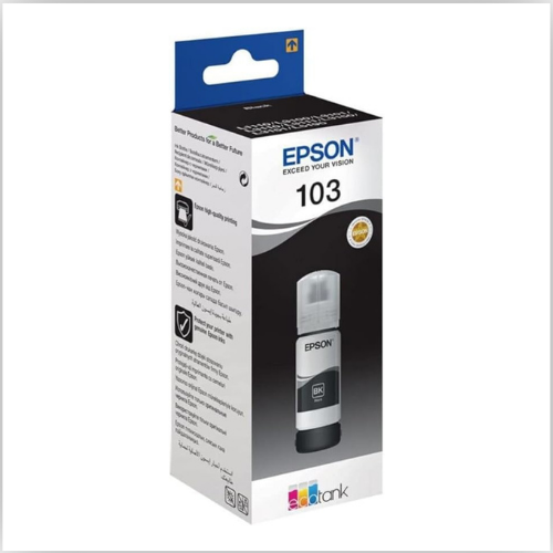 Epson 103 EcoTank Ink Bottle - 65ml, Black