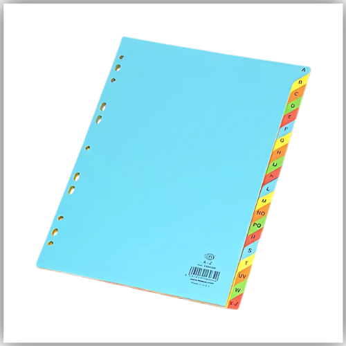 Divider FIS FSDV344 Paper- 160GSM - A4 - A-Z Color