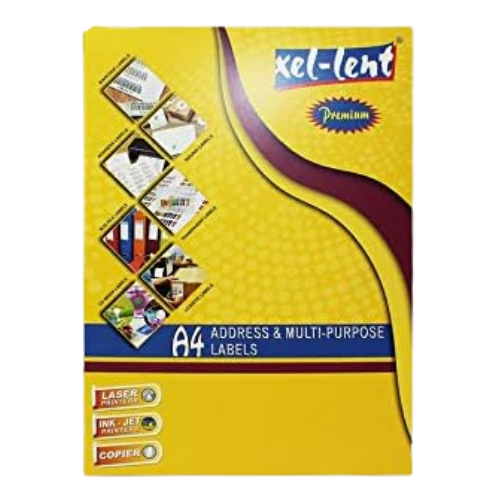 Xel-lent A4 Label-Sheet , 90 X 50 mm, 100 Sheets/Pack - LFL00066