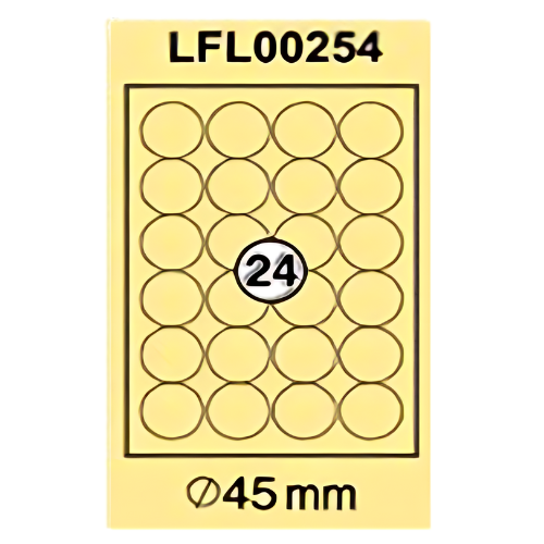 Xel-lent A4 Label-Sheet , 45 mm, 100 Sheets/Pack - LFL00254