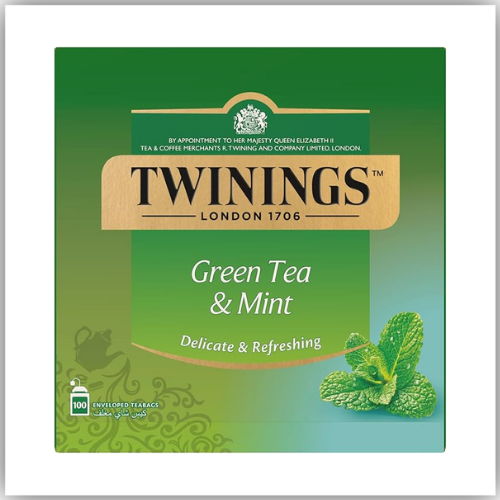 Twinings Green Tea And Mint 100 Tea Bags