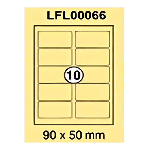 Xel-lent A4 Label-Sheet , 90 X 50 mm, 100 Sheets/Pack - LFL00066