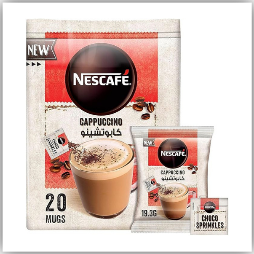 Nestlé Nescafe Cappuccino Foamy Coffee Mix with Chocolate Sprinkles (19.3g)