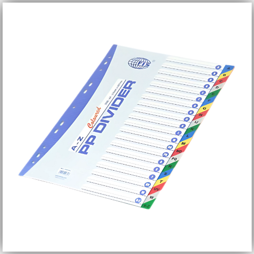 Divider A-Z Color PVC Alphabetical