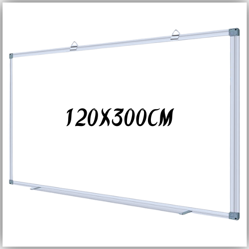 Magnetic Whiteboard 120X300cm, Wall Mounted White Board with Pen Tray
