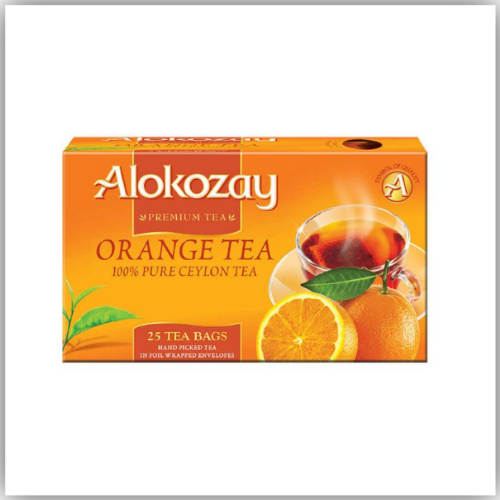 Alokozay Orange Tea - 25 Tea Bags in Foil Wrapped