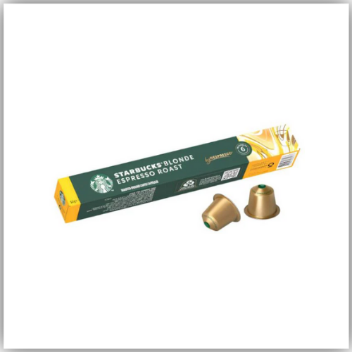 Starbucks Blonde Espresso Roast By Nespresso Coffee (10 Capsules) 53g