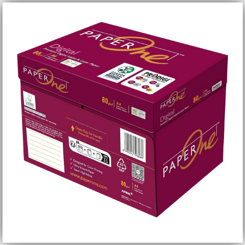 A4 PaperOne™ Digital Carbon Neutral Premium Copy Paper, 80 GSM,, 5 reams per Carton Box