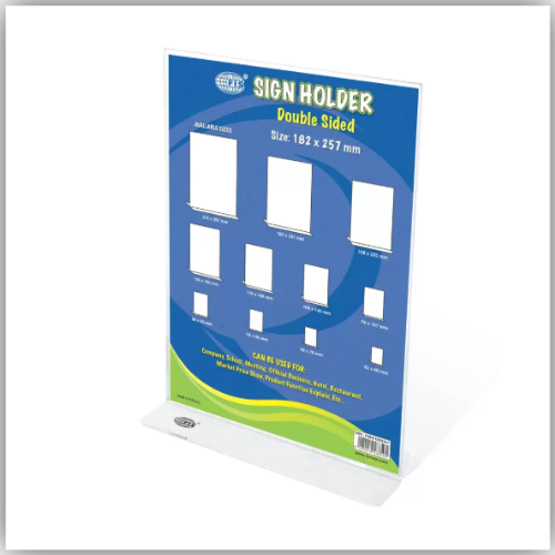 FIS Sign Holder, Up Right Double Sided, 182X257 Mm