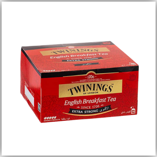Twinings English Breakfast Extra Strong Black Tea 50 Tea Bags
