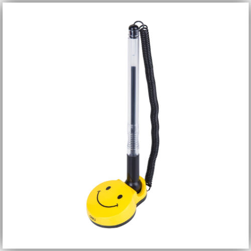 Deli Smile Face Counter Pen Desktop Gel Ink Pen -Black