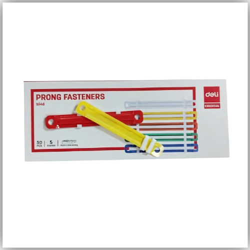 Deli 2 Hole File Fasteners 50 Pieces, 80 mm Size, Assorted