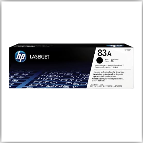 HP 83A Original LaserJet  Toner Cartridge, Black - CF283A