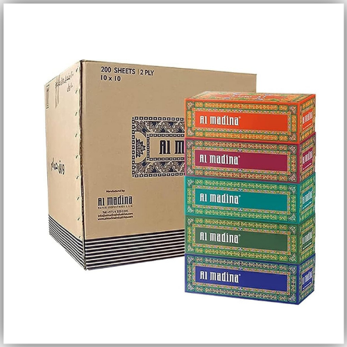 Al Madina Facial Tissue 200 sheets 2ply 30 boxes