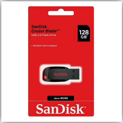 SanDisk Cruzer Blade USB Flash Drive -128GB