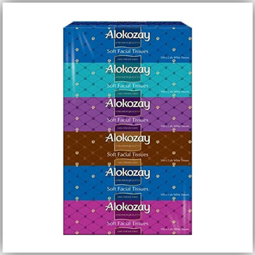 Alokozay Soft Facial Tissues, 200x2 Ply White Tissues 30 boxes
