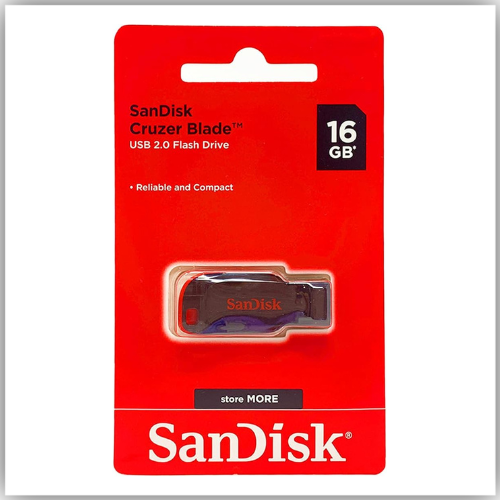SanDisk Cruzer Blade USB Flash Drive -16GB