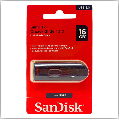 SanDisk Cruzer Glide 3.0 USB Flash Drive -16GB