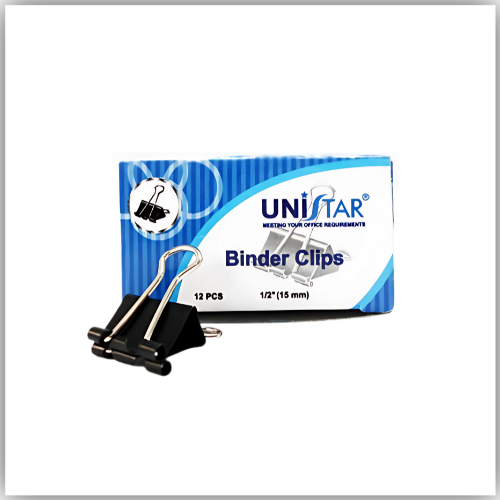Unistar Binder Clip 15mm 12pcs