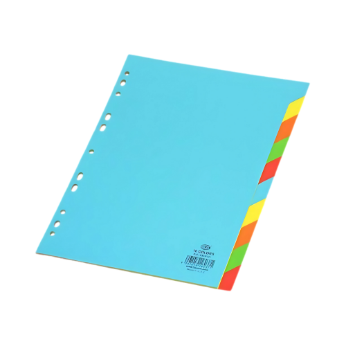 Divider FIS FSDV 10 COLOR PAPER  - A4 - 10 Color Tabs