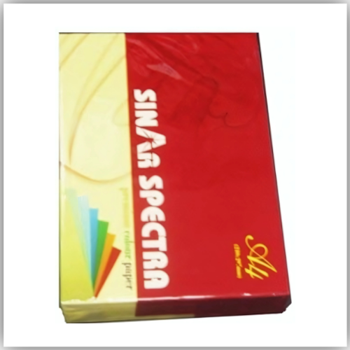 A4 PHOTOCOPY PAPER YELLOW COLOUR 80GSM SINAR SPECTRA PKT OF 500