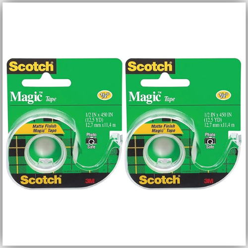 Scotch Magic Tape on a Dispenser 3/4 x 300 in (19mm x 7.62m), 1 roll/dispenser | Invisible