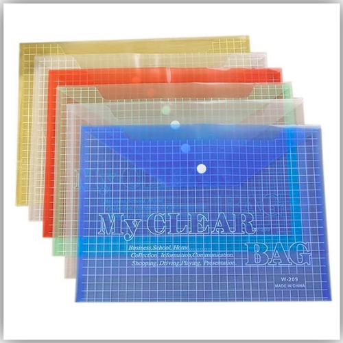 My Clear Bag - A4 - Pack of 12 - Assorted Colors