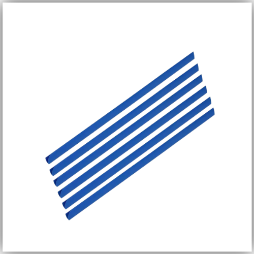 FIS Plastic Sliding Bar 3mm, 30 Sheets Capacity, Blue Color, Box of 100 Pcs. - FSPG03-BL