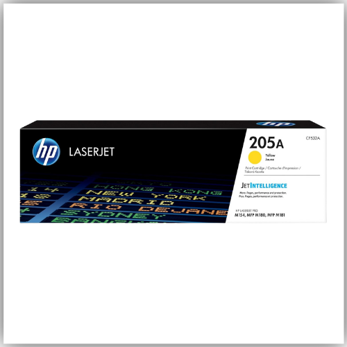 HP 205A Yellow Original LaserJet Toner Cartridge (CF532A)