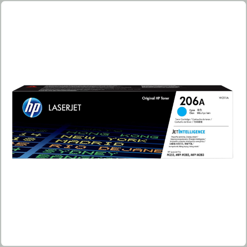 HP 206A Cyan Original LaserJet Toner Cartridge (W2111A)