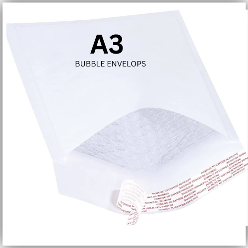 Bubble Envelopes A3 Size Peel & Seal , White