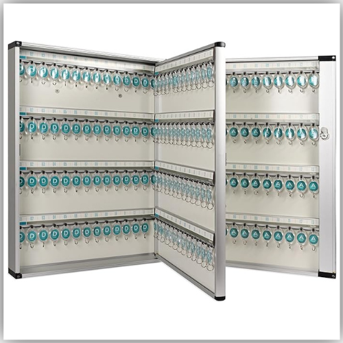 Fis Key Box Aluminium, 212 Keys Capacity, 460 X 101 X 602 Mm - Fskcw-a1212