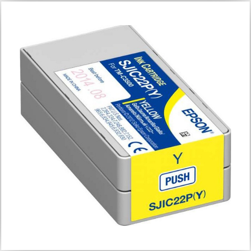 Epson TM-C3500 Yellow Ink Cartridge SJIC22P(Y)