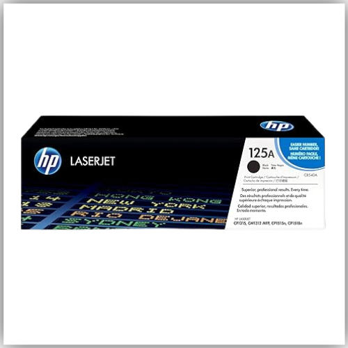 HP 125A Black LaserJet Toner Cartridge (CB540A)