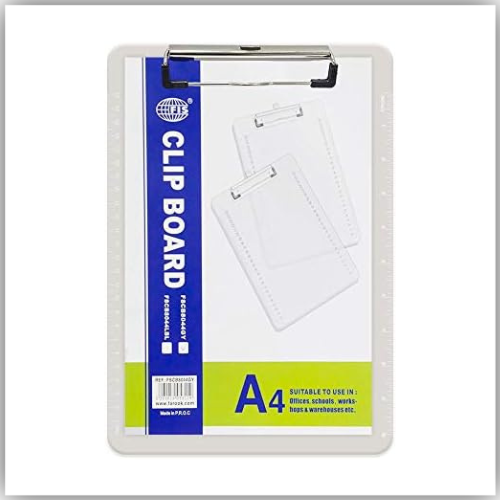 Clear Acrylic Clipboard A4