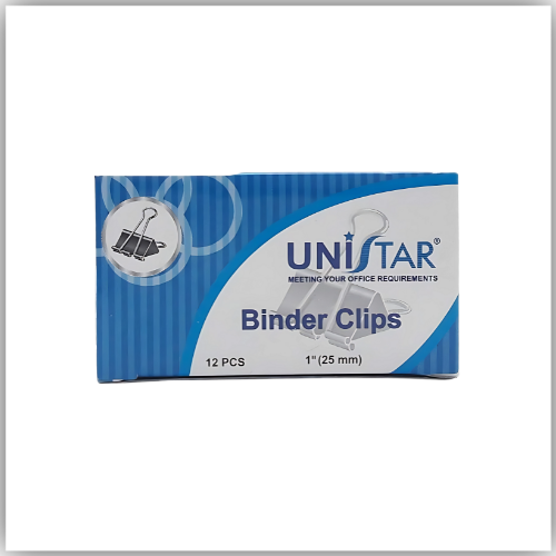 Unistar Binder Clip 19mm 12pcs