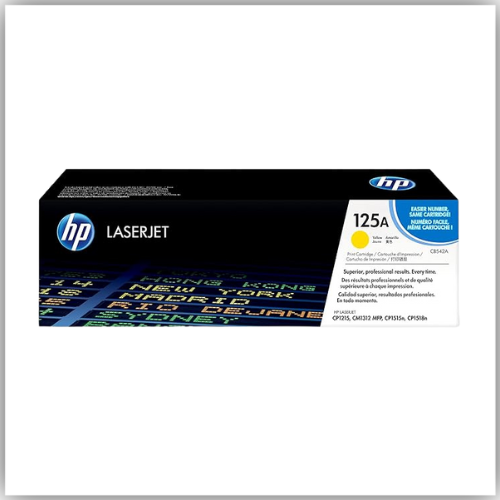 HP 125A Yellow LaserJet Toner Cartridge (CB542A)