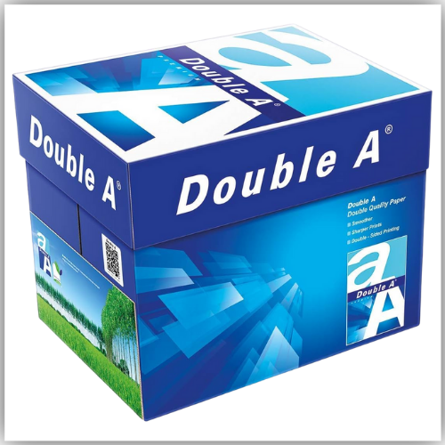 A4 Paper Double A Premium Photocopy, 80 gsm, 5 Reams - Box - Made in Thailand