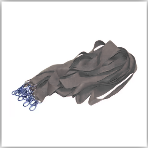 FIS 10-Piece Flat Lanyard Brown with Metal Hook 2X90cm - FSNA03-2CM/10