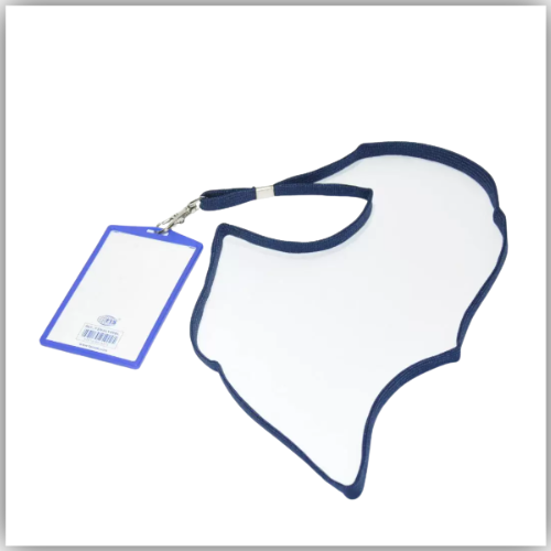 FIS 25-Piece FIS Colored Vertical Badge Holder with Lanyard Blue - FSNALY99BL