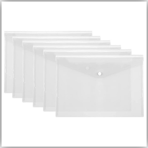 My Clear Bag F/S WHITE  - 6PC