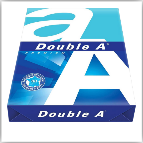 A4 Paper Double A Premium Photocopy , 80 gsm, 500 Sheets / Ream - Made in Thailand