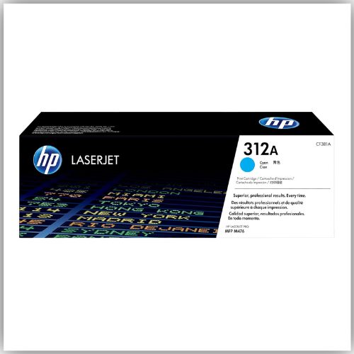 HP 312A Cyan Original LaserJet Toner Cartridge (CF381A)