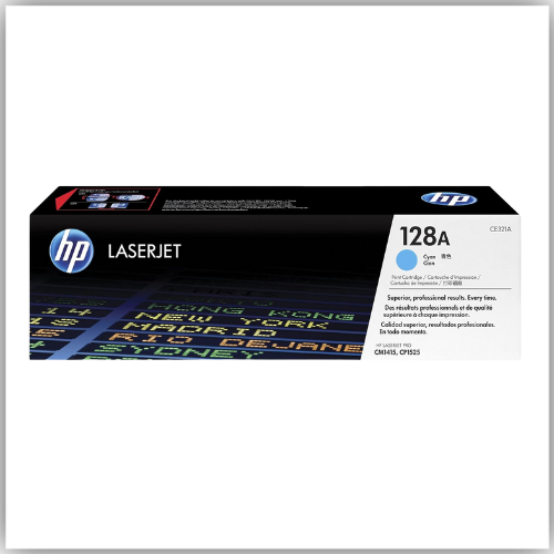 HP 128A Cyan Toner Cartridge (CE321A)