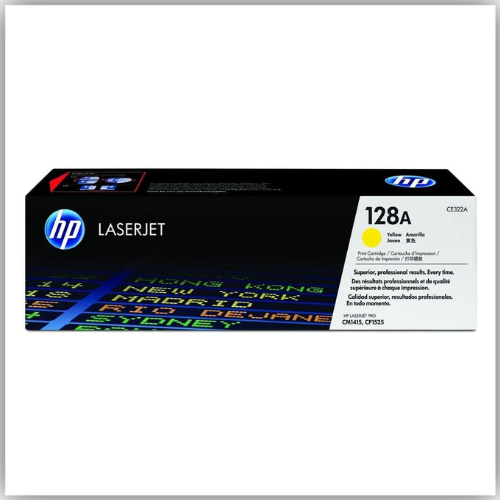 HP 128A Yellow Toner Cartridge (CE322A)