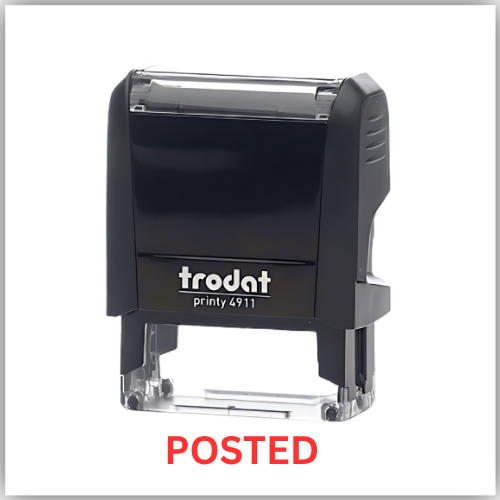 Trodat Printy 4911 Stamp "POSTED" - RED