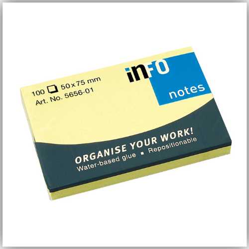 Sticky Notes 2 x 3 Inches, Yellow, 12pcs/pack