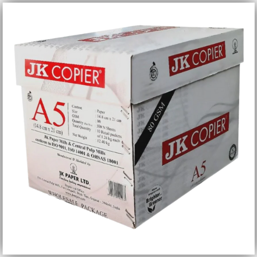 Paper A5  JK 80 Gsm Box Of 1x10 Reams 5000 Papers